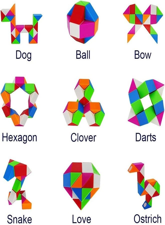 Hawkister QiYi Magic Snake Cube Twist Puzzle (24 Blocks) Wedges Twisted Puzzle Toy - Image 3